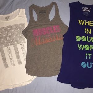 Work out tank bundle!!!! Size medium